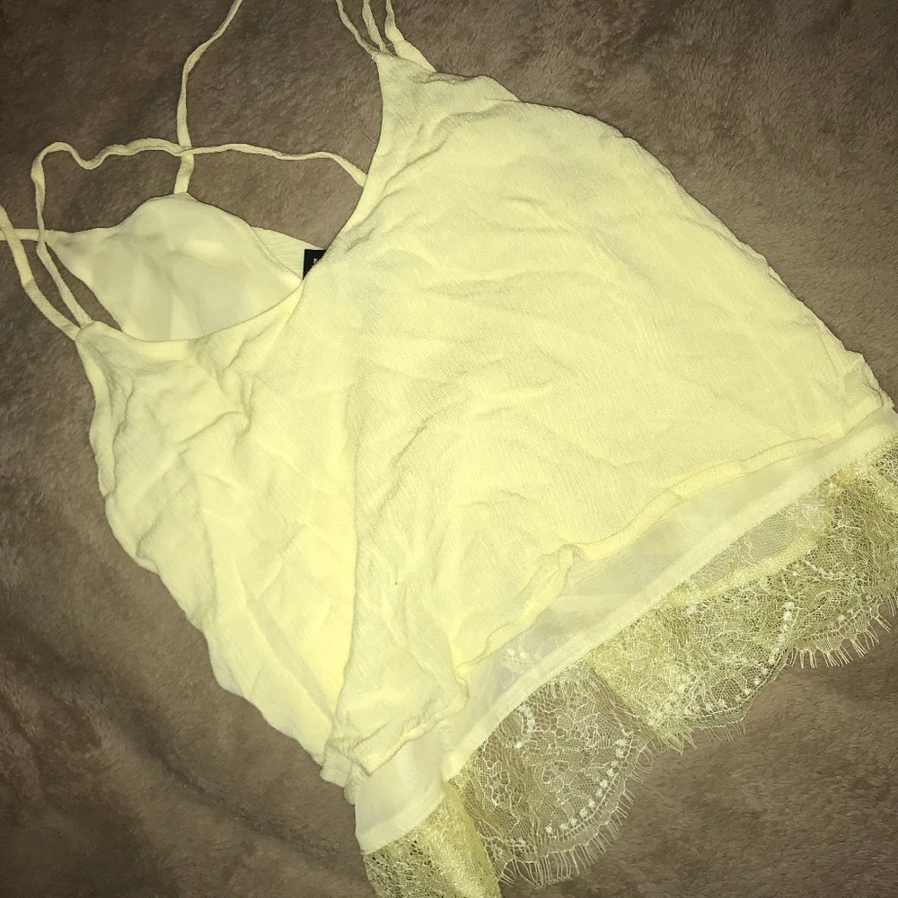 Yellow Crop Top